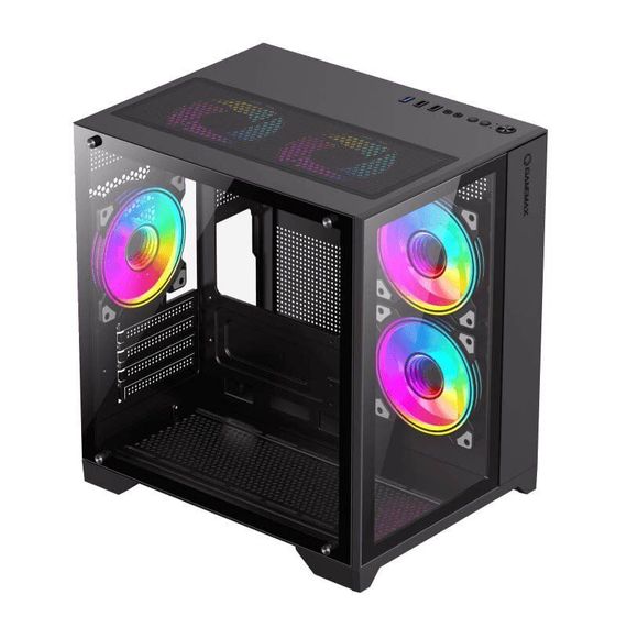 Ігровий ПК FORSAGE Infinity Mini Black Tower / AMD Ryzen 5 5500 (6 (12) ядер по 3,6 - 4,2 ГГц) / 8 ГБ DDR4 / 480 ГБ SSD / nVidia GeForce GTX 1070 Ti, 8 ГБ GDDR5, 256-біт б/в | Зображення 1