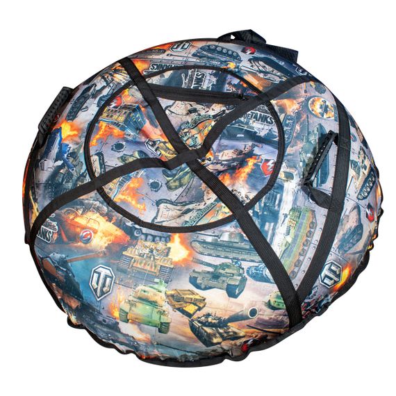 Надувні тюбінги від виробника 100 см "Танки" (Оксфорд, ПВХ) плюшка для снігу | Зображення 2