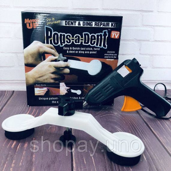 Інструмент для видалення вм'ятин на авто Clefers Pops-a-Den- Рихтування своїми руками - Клей, Пістолет, Присоска в комплекті | Зображення 8