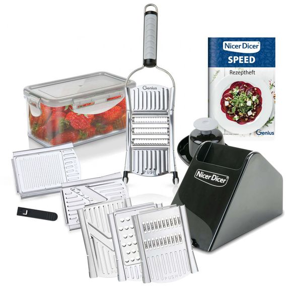 Универсальная овощерезка кухонный рубанок Овощерезка Nicer Dicer SPEED, ручная овощерезка мультислайсер | Зображення 8