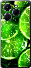 Чохол на Infinix Hot 40 Зелені часточки лимона "852u-3503-2448"