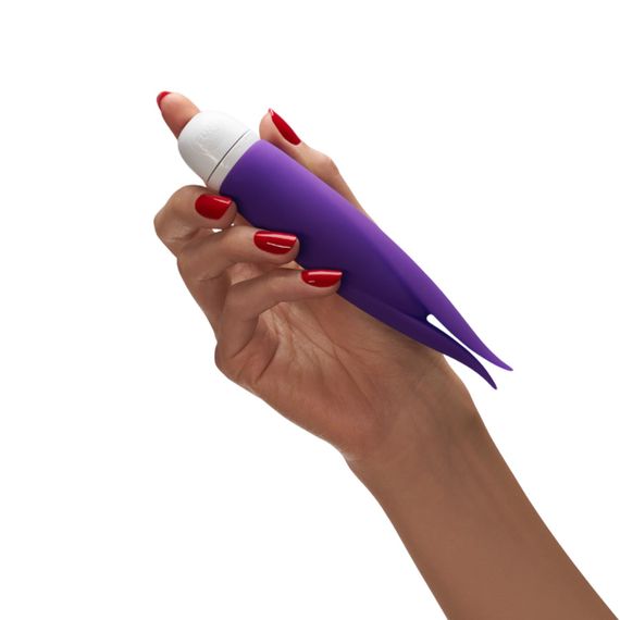 Вібратор з пелюстками Fun Factory VOLITA, фіолетовий, компактний, дуже тихий, на батарейках | Зображення 4