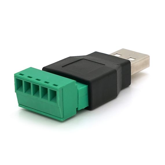 Разъем для подключения USB (5 контактов) с клеммами под кабель Q100 | Зображення 1