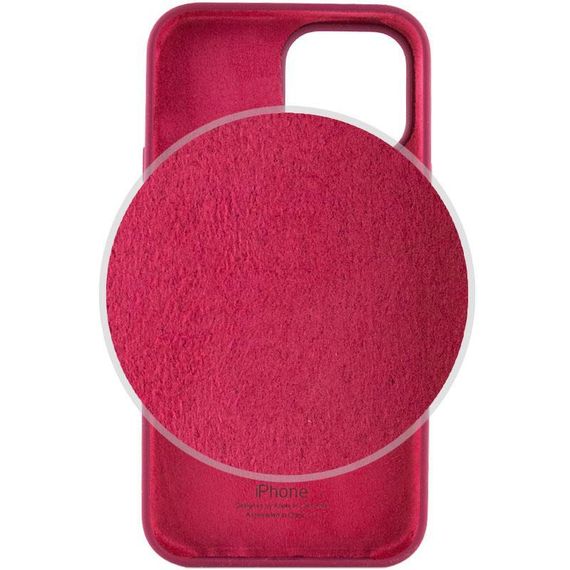 Чехол Silicone Case Full Protective (AA) для Apple iPhone 15 (6.1") Бордовый / Maroon | Зображення 2