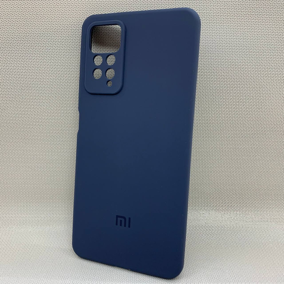 Чохол з логотипом для Xiaomi Redmi Note 11 Pro | Протиударний | Soft Touch | Синій