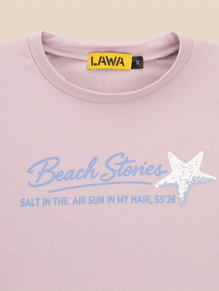 Футболка з принтом жіноча LAWA P-WB02417 L Ліловий shop (2000999638213) | Зображення 1