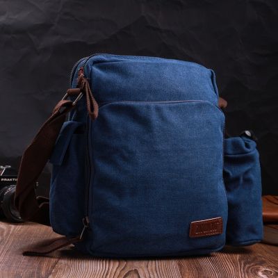 Сумка Vintage Текстильная с чехлом для воды Синяя (22211) | Зображення 2