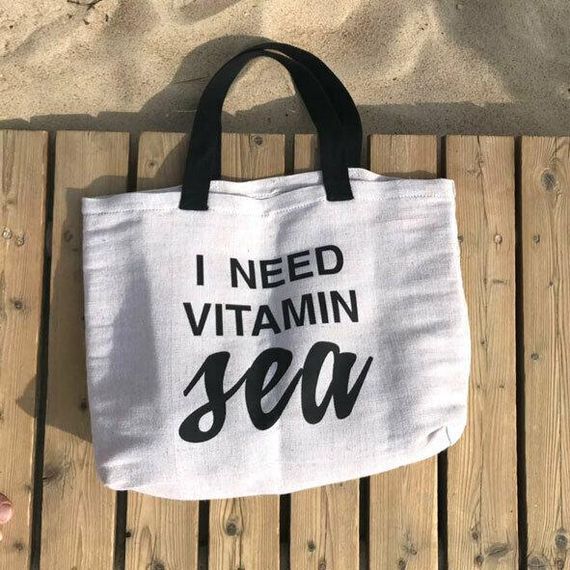 Пляжна сумка Beach I need vitamin sea (KOTB_19I005) | Зображення 1