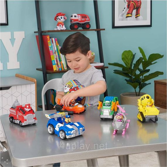 Щенячий Патруль в кино Бетономешалка бульдозер и фигурка Крепыша Paw Patrol Rubble’s Deluxe Movie Vehicle | Зображення 6