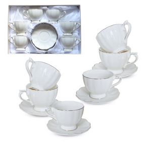 Сервіз чайний 12пр. "Лауретта" ( чашка 240мл, блюдце 14см)
