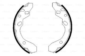 Колодки гальмівні барабанні (комплект 4 шт.), BOSCH (0986487417)