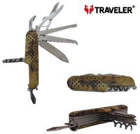 Нож универсальный Traveler (10в1) Мультитул 9,1см (144шт/ящ) K5011G40F-BOX