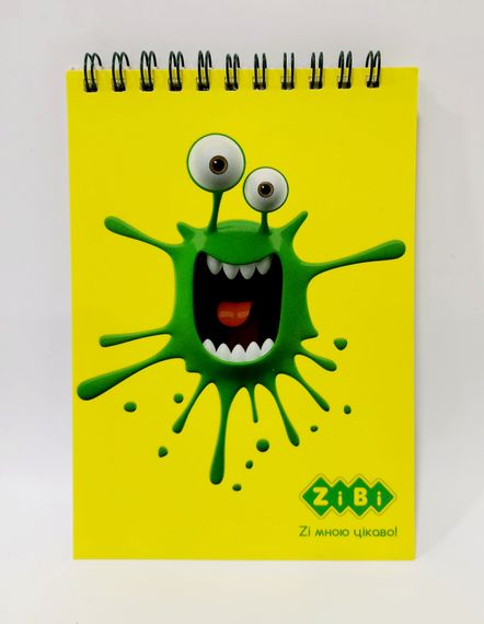 Блокнот на пружині зверху SMUDGES, А-6, 40 аркушів KIDS Line ZB.12154 Zibi (4823078968265) Жовтий | Зображення 3