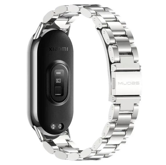 Металевий ремінець Mijobs для фітнес браслета Xiaomi Smart Band 10 - Silver | Зображення 2