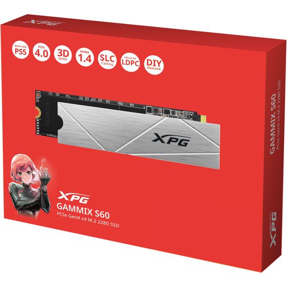 Накопичувач SSD M.2 2280 2TB XPG GAMMIX S60 ADATA (AGAMMIXS60-2T-CS) | Зображення 5