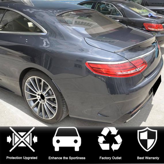 Спойлер V1 (купе, Карбон) для Mercedes S-class C217 Coupe 2014-2020 рр | Зображення 2