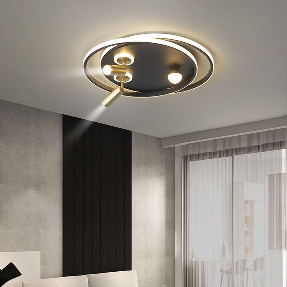 Люстра світлодіодна стельова LED світильник для квартири на стелю лед 26461 Чорний 15х40х60 см. | Зображення 1