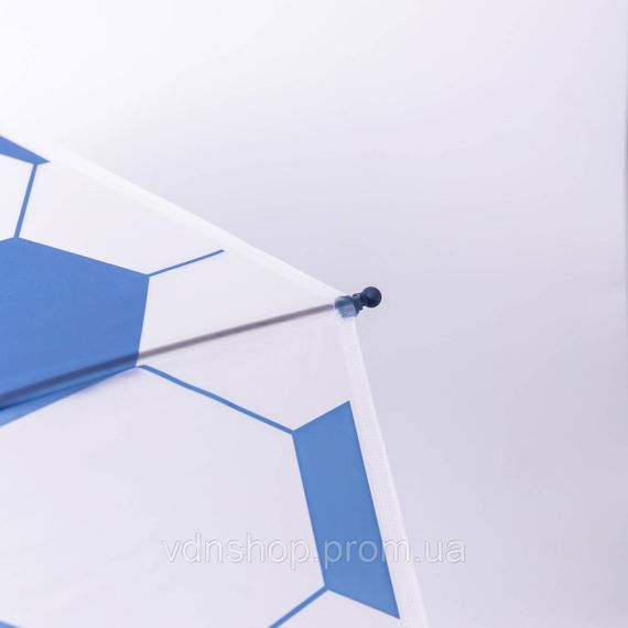 Класична дитяча парасолька-тростина напівавтомат з поліестеру 8 спиць діаметр 82 см Синя HP-23-9BL | Зображення 7