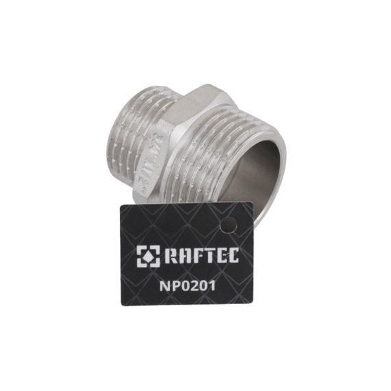 Ніпель Raftec PN40 ЗЗ 3/4"x1/2" NP0201 | Зображення 1