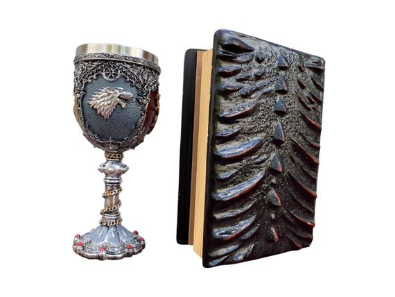Подарунковий набір Келих 3D Гра Престолів і Блокнот 3D «Око Пламінного Дракона» | Зображення 1