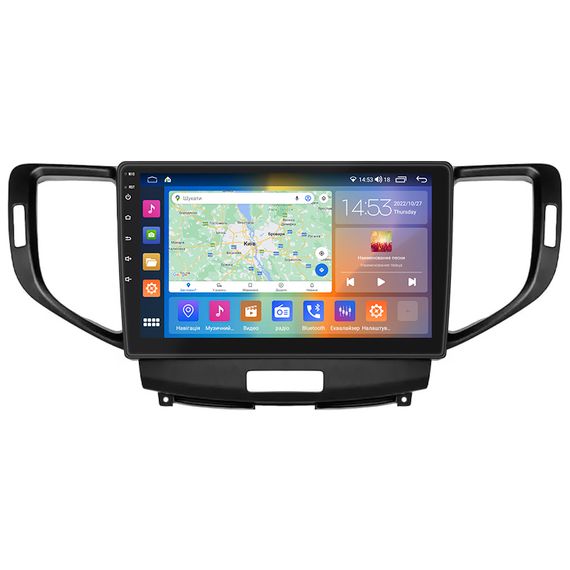 магнітола Lesko для Honda Accord VIII 2007-2011 IPS 9" 4/64Gb CarPlay 4G Wi-Fi GPS Prime Активное охлаждение