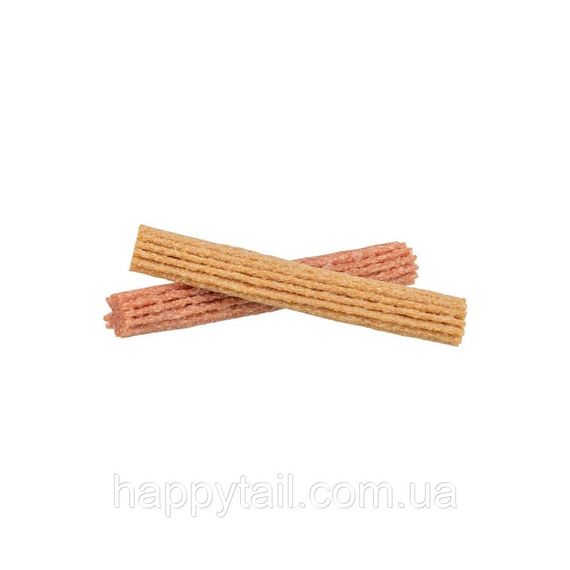 Лакомства для собак Trixie Denta Fun жевательные роллы с курицей и овощами, безглютеновые палочки Трикси для очищения зубов, 100 г | Зображення 1