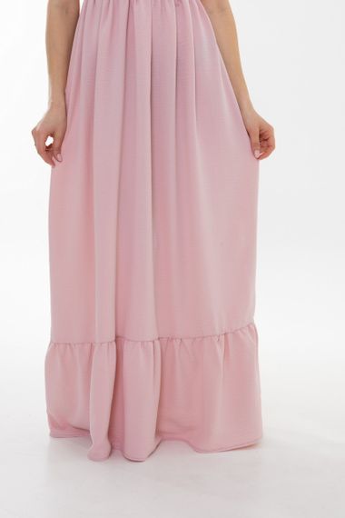 Платье длинное 4Profi  пудровое размер S 26271 | Зображення 4