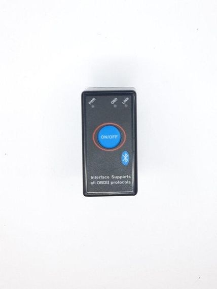 Адаптер для підключення до авто ELM-327, OBD II, v1.5 Bluetooth з кнопкою