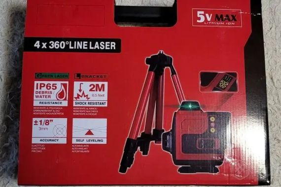 Лазерний рівень 4D 16 ліній із проекцією 360° | Зображення 4