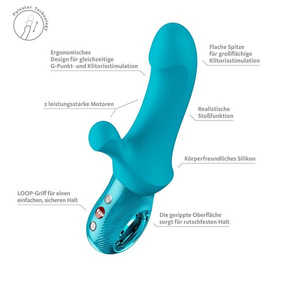 Пульсатор Fun Factory Bi Stronic Curve Aquamarine | Зображення 7