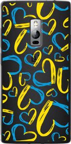 Чехол на OnePlus 2 Сердца UA "5292u-386-17620"