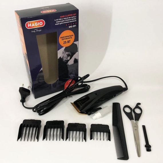 Машинка для стрижки волосся MAGIO MG-591, Електробритва для голови, Бритва для бороди | Зображення 9