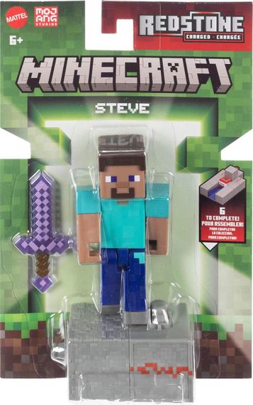 Игровой набор Майнкрафт Стив с аксессуарами Оригинал Mattel Minecraft Steve