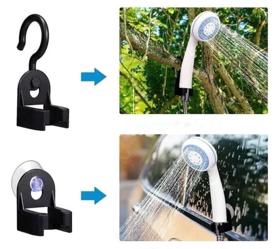 Душ портативный, кемпинговый с помпой на аккумуляторе USB Travel shower  2200 мАг | Зображення 5