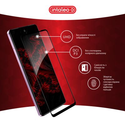 Стекло защитное Intaleo Full Glue MOTO E14 Black (1283126597718) | Зображення 3