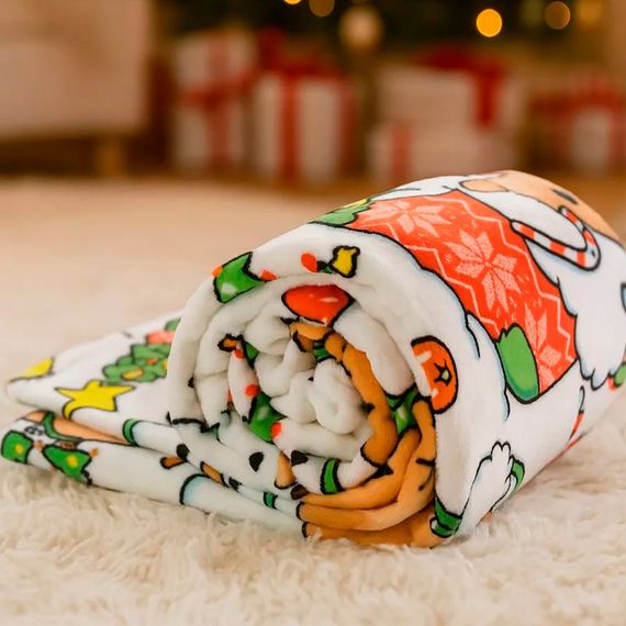 Плед фліс Копібарки і сніговики 150x200 см Love You | Зображення 1