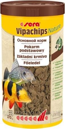 Корм для донних риб Sera Vipachips Nature у чіпсах 1000 мл (370 г) 00519