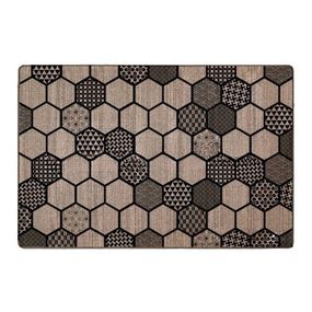 Килимок універсальний для підлоги льон Мозаїка 45*75см Дариана