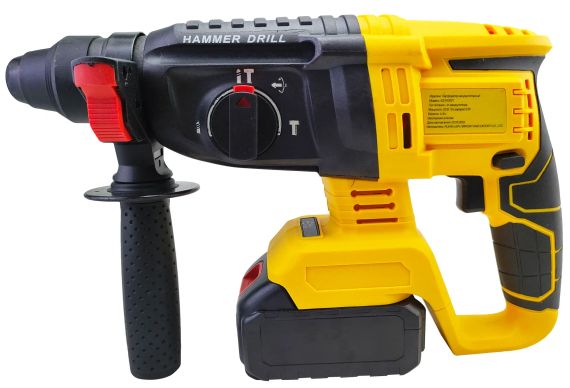 Акумуляторний безщітковий перфоратор із двома акумуляторами 18V 5Ah в кейсі ударний PD2A-18-M2