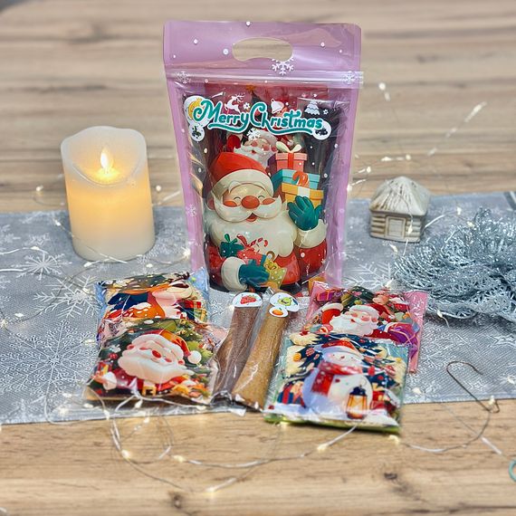 Різдвяний подарунковий набір йогуртової пастили «Йогуртові святкові карамельки» - 300 г Святий Миколай