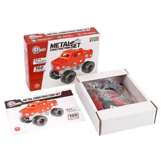 Дитячий металевий конструктор 1317TXK 100 деталей | Зображення 2