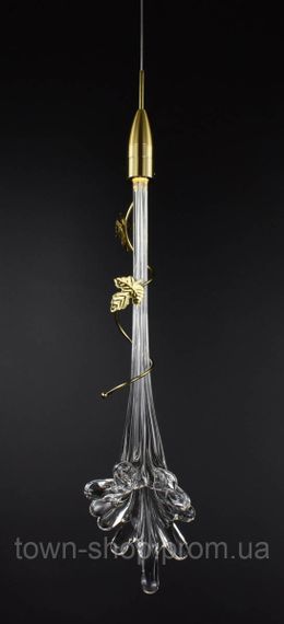 Люстра потолочная LED SGJ25-500-k Латунь 55-200х12х12 см. | Зображення 4