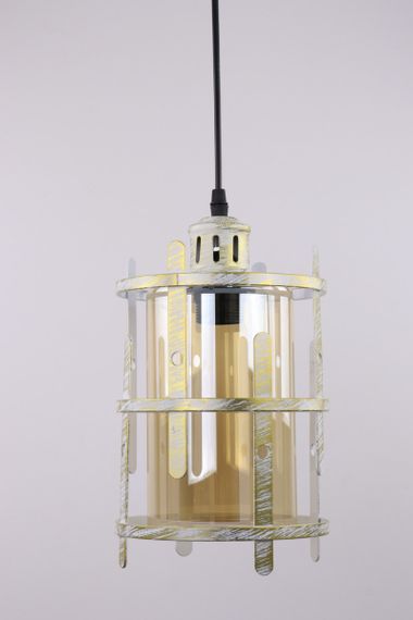 Люстра підвісна LOFT на 1 лампочку 25058 Білий 40-90х17х17 см. | Зображення 1