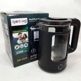 Маленький електрочайник Rainberg RB-2220 Електрочайник із підсвічуванням | SU-799 Чайник дисковий