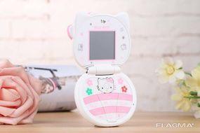 Детский Мини Мобильный Телефон Hello Kitty (Белый)