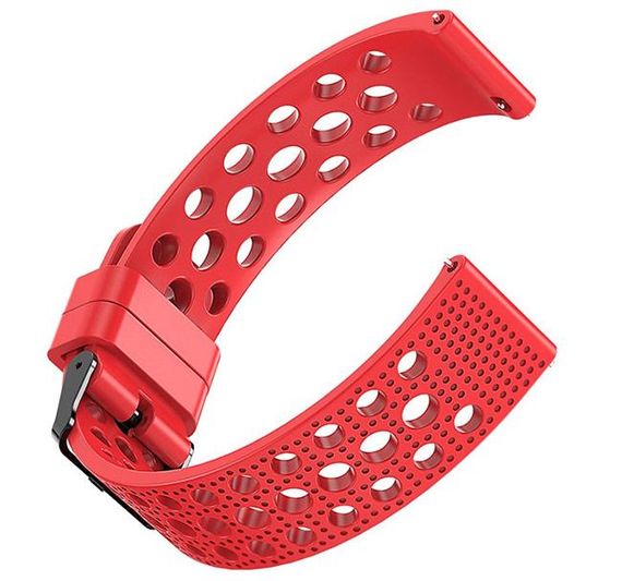 Спортивний ремінець з перфорацією Primo для годинника Samsung Gear S2 Classic SM-R732 / RM-735 - Red | Зображення 3
