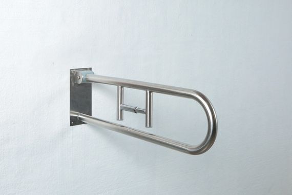 Поручень відкидний настінний з додатковим фіксуючим тримачем для паперу Maxiflow (4835.2311P.304.00) | Зображення 2