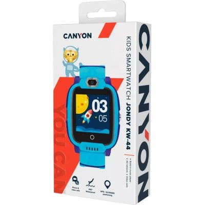 Смарт-годинник Canyon CNE-KW44BL Jondy KW-44, Kids smartwatch Blue (CNE-KW44BL) | Зображення 3