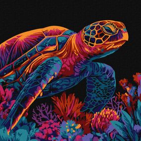 Картина за номерами "Загадкова черепаха" KHO5182, 30х30 см