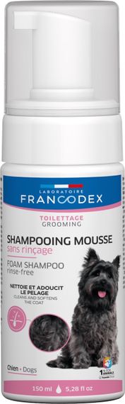 Пена-шампунь для собак без смывания Francodex Rinse Free Foam Shampoo Dog, 150 мл